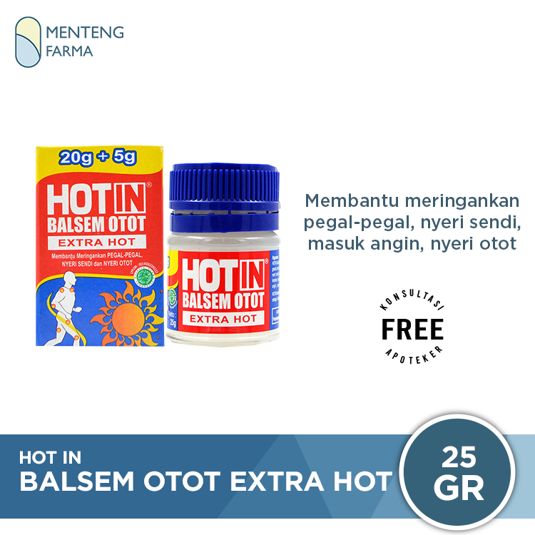 Hot In Balsem Otot Extra Hot - Pereda Pegal Linu dan Nyeri Sendi - Menteng Farma