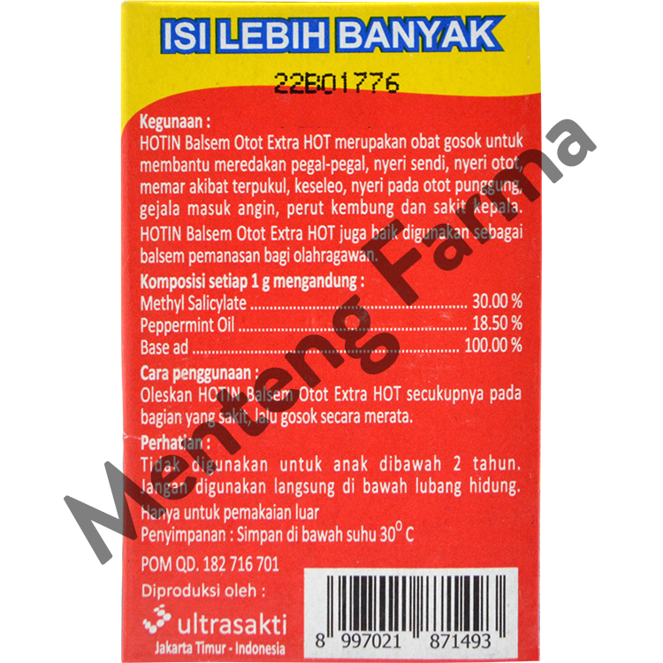 Hot In Balsem Otot Extra Hot - Pereda Pegal Linu dan Nyeri Sendi - Menteng Farma