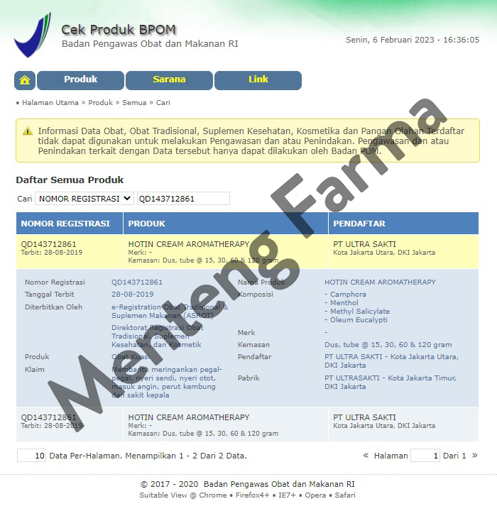 Hot In Cream Aromatherapy 120 Gr - Pereda Nyeri Otot dan Sendi - Menteng Farma