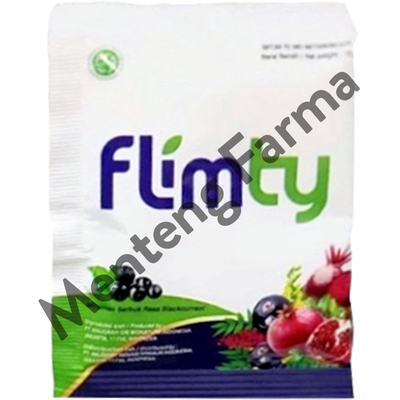 Flimty Fiber Blackcurrant Travel Pack 5 Sachet - Pelangsing Diet Detox - Menteng Farma