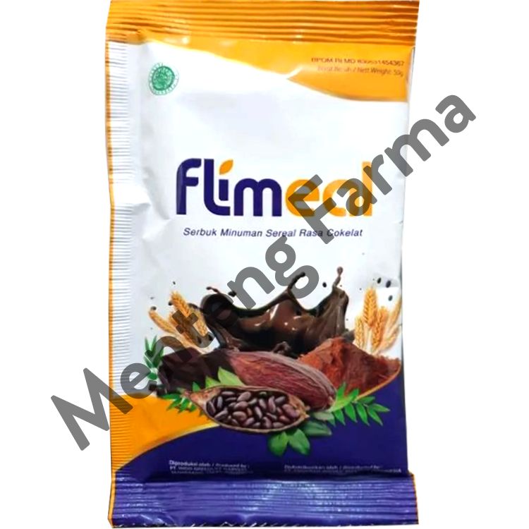 Flimeal Coklat Vegan Sachet 50 Gr - Minuman Sereal Bernutrisi - Menteng Farma