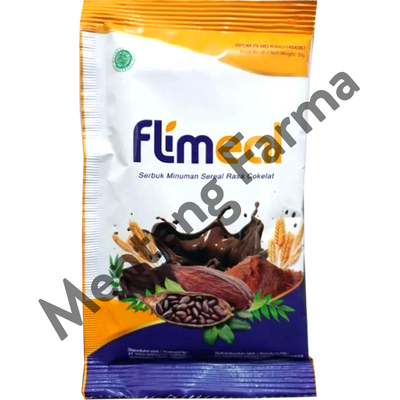 Flimeal Coklat Vegan Sachet 50 Gr - Minuman Sereal Bernutrisi - Menteng Farma