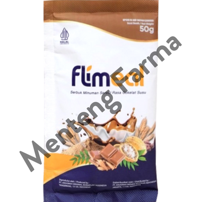 Flimeal Coklat Susu Sachet 50 Gr - Minuman Sereal Bernutrisi - Menteng Farma