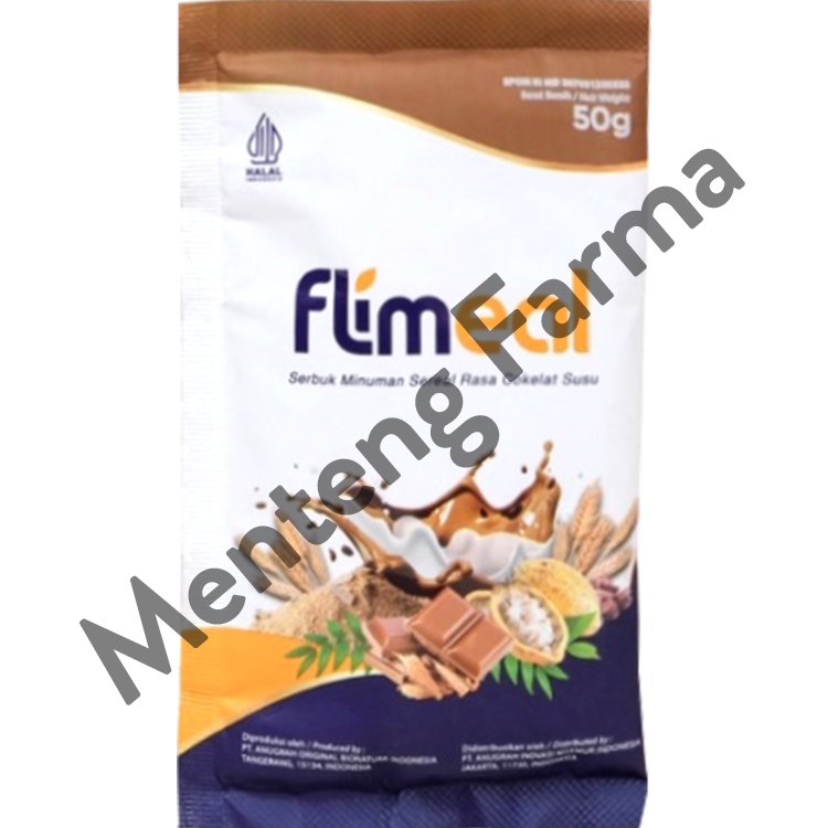 Flimeal Coklat Susu Sachet 50 Gr - Minuman Sereal Bernutrisi - Menteng Farma