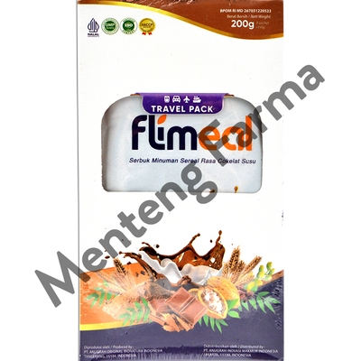 Flimeal Coklat Susu Travel Pack 4 Sachet - Minuman Sereal Bernutrisi - Menteng Farma