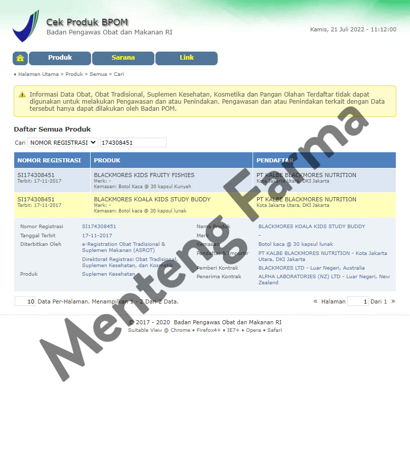 Paket Bundling Blackmores Pregnancy & Breastfeeding Gold + Koala Kids Study Buddy - Menteng Farma