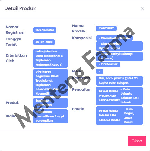 Cartiflex 5 Tablet - Suplemen Kesehatan Sendi - Menteng Farma