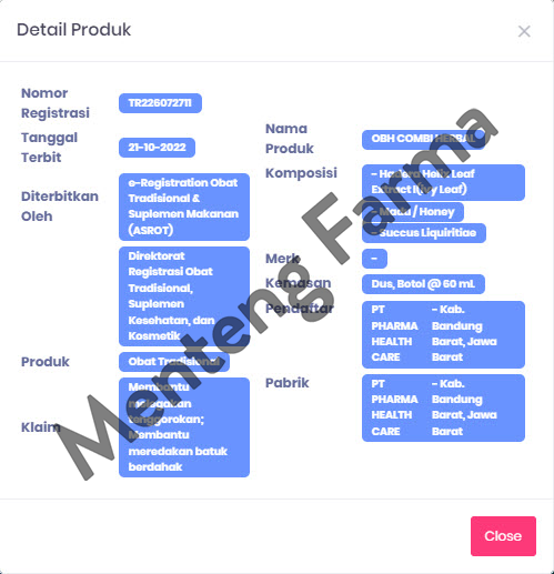 OBH Combi Herbal 60 mL - Obat Batuk Herbal - Menteng Farma