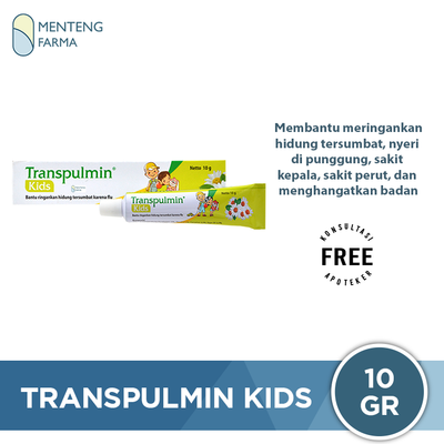 Transpulmin Kids Balsam 10 G - Pereda Hidung Tersumbat - Menteng Farma
