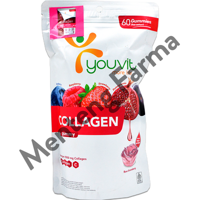 Youvit x Erha Collagen 60 Gummies - Gummy Kolagen Anti Aging - Menteng Farma