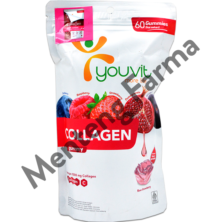 Youvit x Erha Collagen 60 Gummies - Gummy Kolagen Anti Aging - Menteng Farma