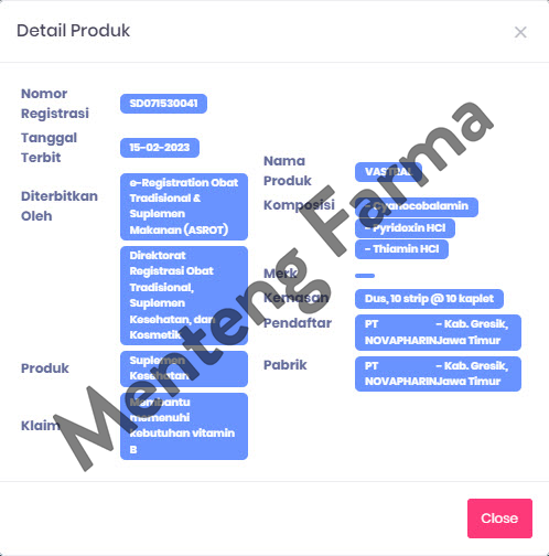 Vastral 10 Kaplet - Suplemen Vitamin B - Menteng Farma