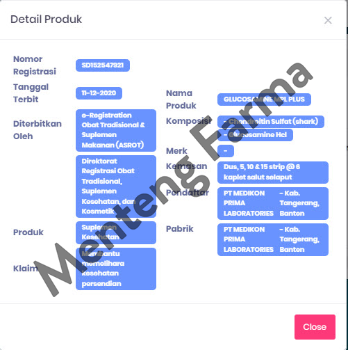 Glucosamine Mpl Plus 6 Kaplet - Suplemen Kesehatan Persendian - Menteng Farma