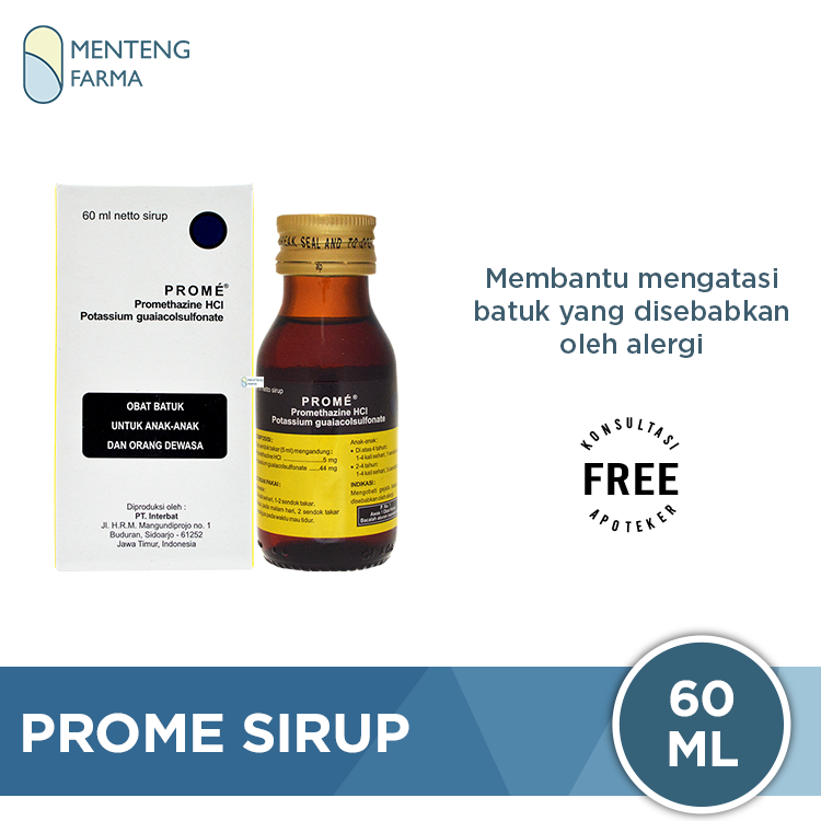 Prome Sirup 60 Ml Obat Batuk Alergi Apotek