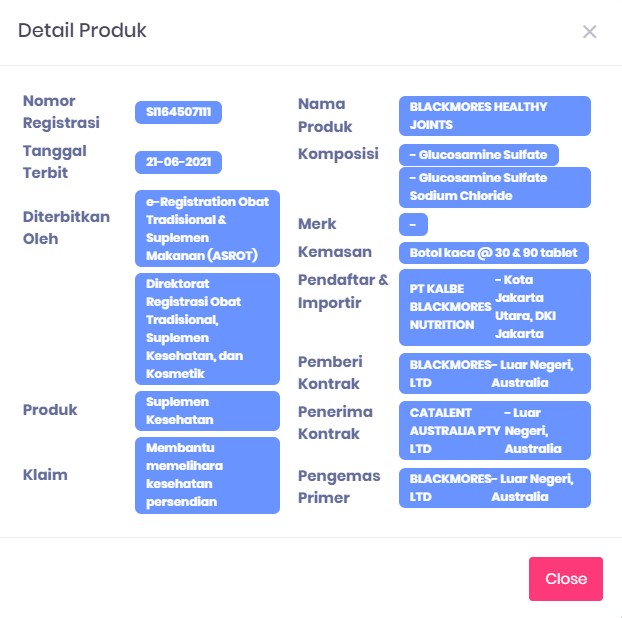 Blackmores Healthy Joints - Isi 30 Tablet - Menteng Farma