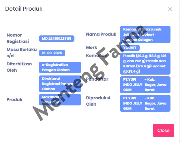 Youvit Collagen 14 Gummies - Gummy Kolagen Anti Aging - Menteng Farma
