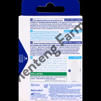 Hansaplast Plester Second Skin Regular Isi 6 - Plester Hidrokoloid Menyembuhkan Luka Lebih Cepat