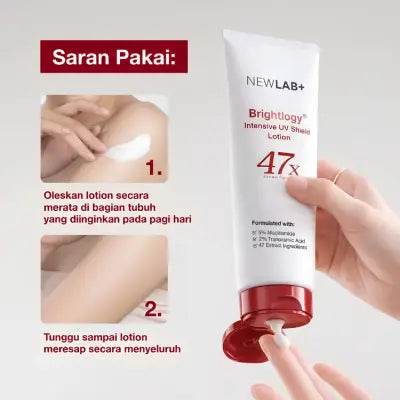 Newlab Brightlogy Intensive UV Shield Lotion 47X | Body Care untuk Mencerahkan