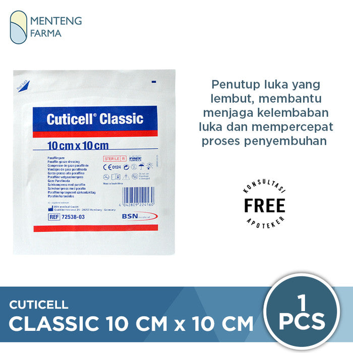 Cuticell Classic 10 CM x 10 CM - Plaster Perawatan Luka - Menteng Farma