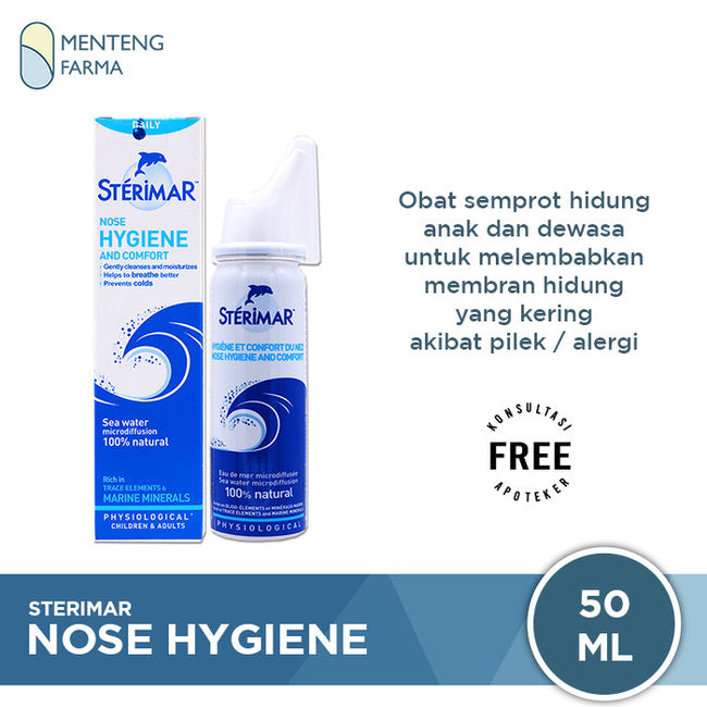 Sterimar Nasal Hygiene Spray 50 mL - Semprotan Hidung Anak dan Dewasa - Menteng Farma