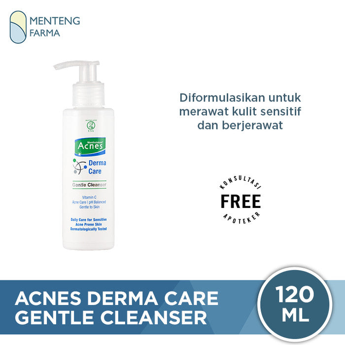 Acnes Derma Care Gentle Cleanser 120 mL - Pembersih Kulit Berjerawat