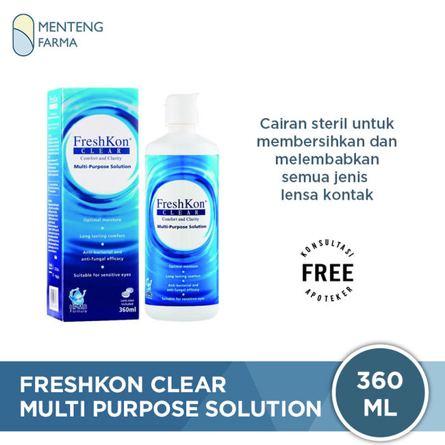 FreshKon Clear Multi Purpose Solution 360 mL - Cairan Pembersih Lensa Kontak