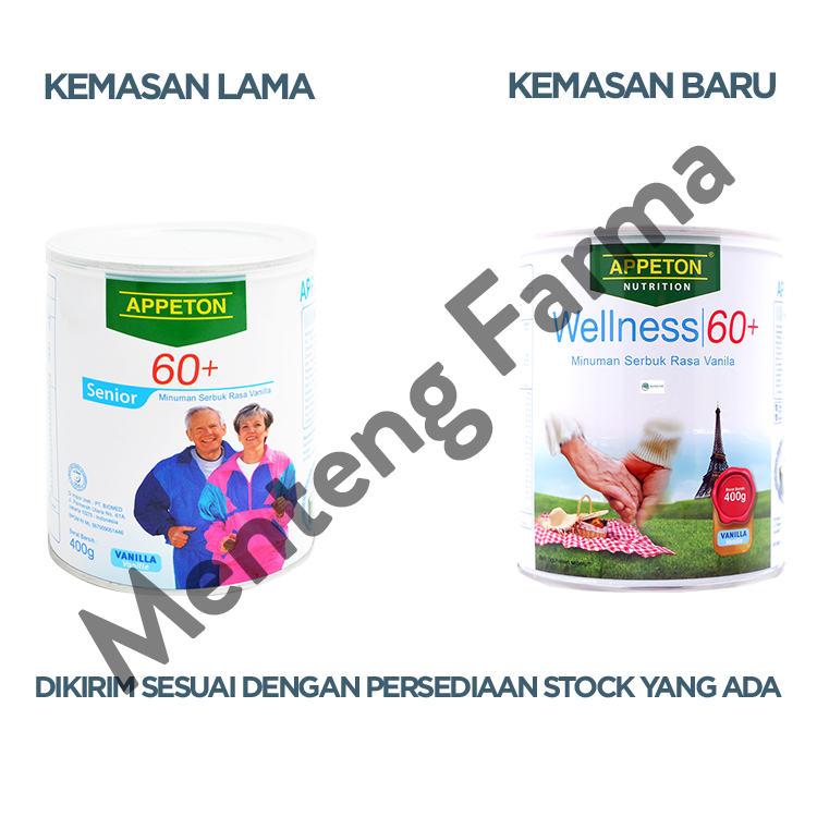 Appeton 60+ Vanilla 400 gr - Susu Penambah Nutrisi Lansia