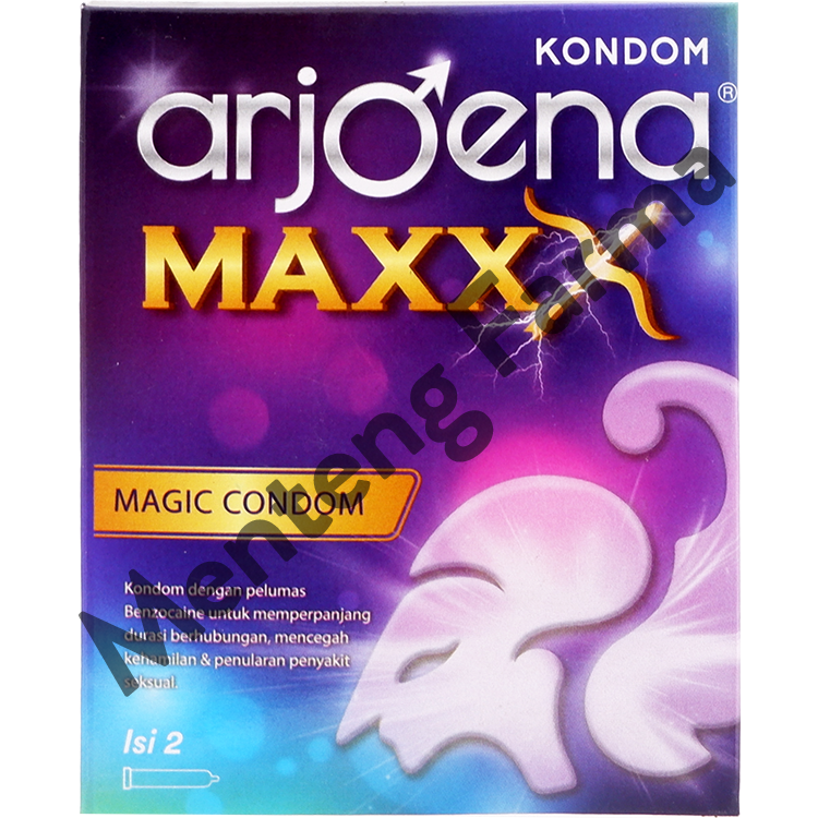 Kondom Arjoena Maxxx Isi 2 - Kondom Dengan Pelumas Tahan Lama - Menteng Farma