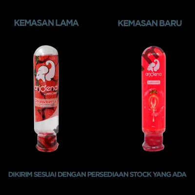 Arjoena Strawberry Lube 60 Gr - Pelumas Pria Wanita Water Based
