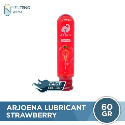 Arjoena Strawberry Lube 60 Gr - Pelumas Pria Wanita Water Based