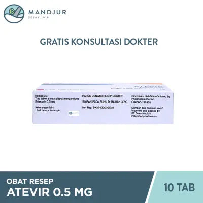 Atevir 0,5 mg 10 Tablet