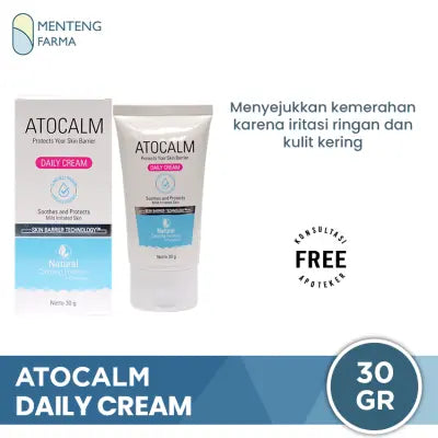 Atocalm Daily Cream 30 Gr - Krim Pelembab Kulit Kering dan Sensitif