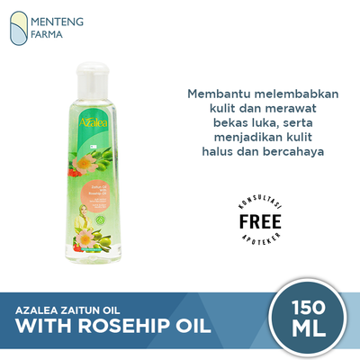 Azalea Zaitun Oil with Rosehip Oil 150 ML - Minyak Untuk Pijat dan Lulur - Menteng Farma