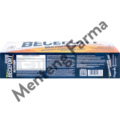 Becefort 10 Tablet - Kombinasi Vitamin C 500 mg, B kompleks, dan E