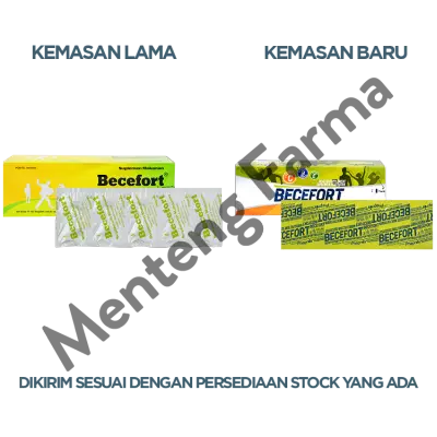 Becefort 10 Tablet - Kombinasi Vitamin C 500 mg, B kompleks, dan E