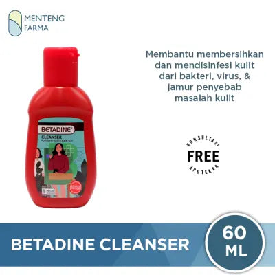 Betadine Cleanser 60 mL - Sabun Mandi Cair Antiseptik
