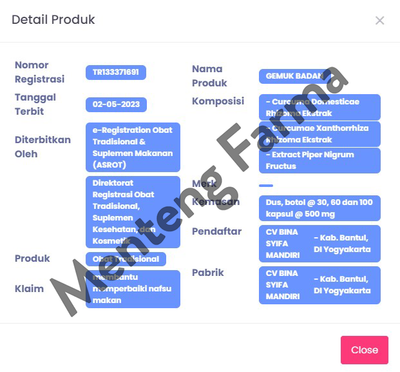 Binasyifa Kapsul Gemuk Badan - Menteng Farma