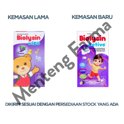 Biolysin Active Rasa Blackcurrant 30 Tablet Kunyah - Tablet Multivitamin Anak