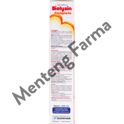 Biolysin Complete 250 mL - Multivitamin Anak Rasa Orange