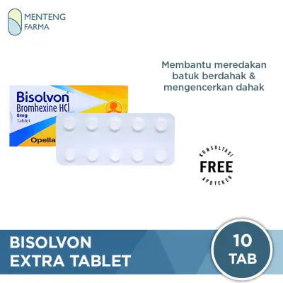 Bisolvon 8 Mg 10 Tablet - Tablet Pereda Batuk Berdahak