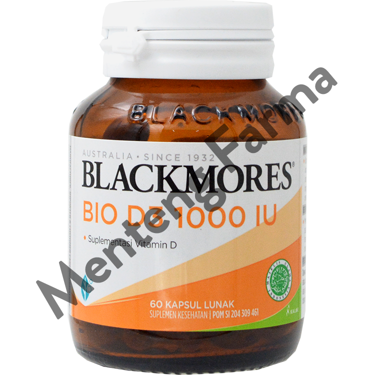 Blackmores Bio D3 1000 IU 60 Kapsul - Suplemen Vitamin D 1000 IU - Menteng Farma