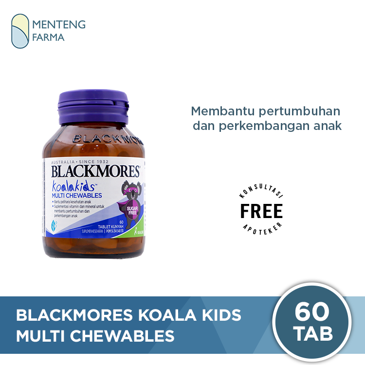 Blackmores Koala Kids Multi Chewables 60 Tablet - Vitamin Anak