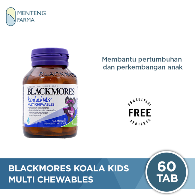 Blackmores Koala Kids Multi Chewables 60 Tablet - Vitamin Anak