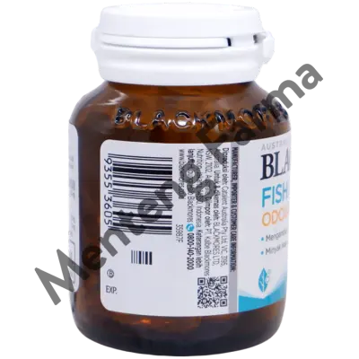 Blackmores Odourless Fish Oil 1000 mg - Isi 30 Kapsul Lunak