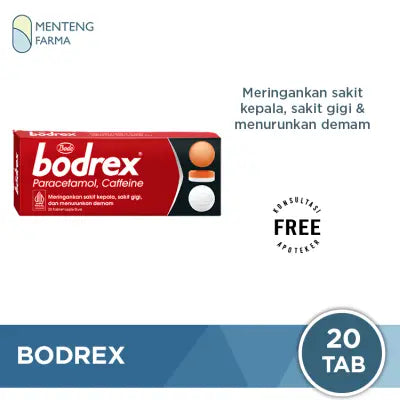 Bodrex 20 Tablet - Obat Sakit Kepala, Sakit Gigi, dan Demam