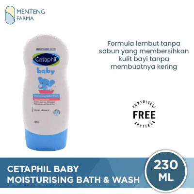 Cetaphil Baby Moisturising Bath & Wash 230 mL - Sabun Mandi Bayi