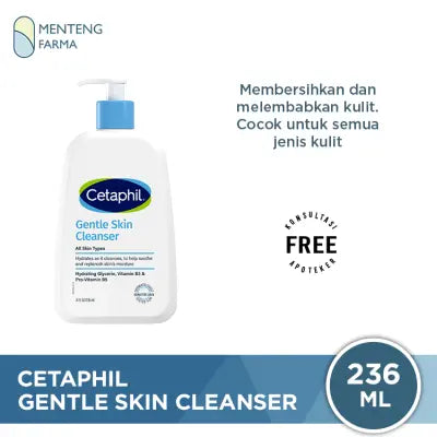 Cetaphil Gentle Skin Cleanser 236 mL | Pembersih Wajah dan Tubuh