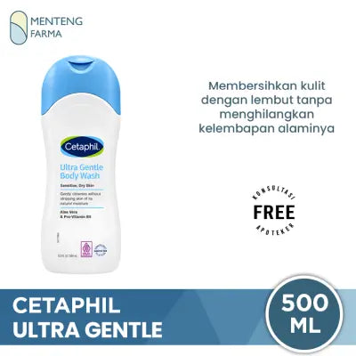 Cetaphil Ultra Gentle Body Wash 500 mL | Pembersih dan Pelembab Tubuh