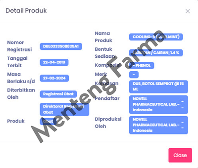 Cooling 5 Spray (Cool Mint) - Obat Sariawan dan Sakit Tenggorokan - Menteng Farma