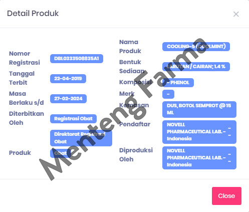 Cooling 5 Spray (Cool Mint) - Obat Sariawan dan Sakit Tenggorokan - Menteng Farma